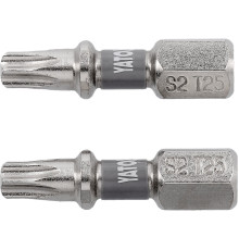 Насадка викруткова YATO TORX T25 х 25 мм. HEX 1/4", покрита нікелем, 2 шт.[10]
