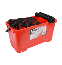 Відро пластикове з валами і решіткою YATO, 22 л, для плиточних робіт [42]