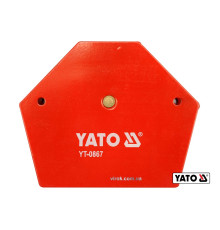 Струбцина магнітна для зварки YATO : 34 кг, 111 х 136 х 24 мм [6/18]
