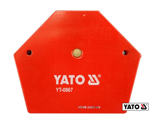 Струбцина магнітна для зварки YATO : 34 кг, 111 х 136 х 24 мм [6/18]