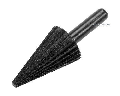 Фреза конусна по сталі і алюмінію YATO для дрилі : Ø= 4-24 мм, з шпинделем Ø= 8 мм [10/120]