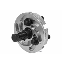 Знімач шківа в ГРМ двигуна, універсал. 3-лапковий YATO: тримач веретена- М17, Ø=50-80 мм, 6 положень