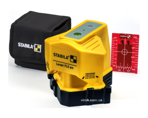 Нівелір лазерний STABILA FLS 90 : відстань - 15м; живлен 3х АА 1,5В для підлогового покриття