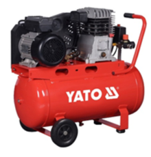 Компресор мережевий професійний YATO 230 В, 2.2 кВт,тиск ≤ 8 Bar, под. повітря-199 л/хв,ресивер-50 л
