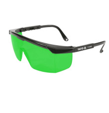 Окуляри зелені YATO для роботи з лазерними приладами [80]