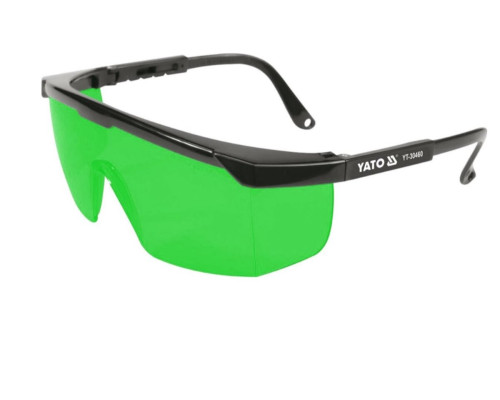Окуляри зелені YATO для роботи з лазерними приладами [80]