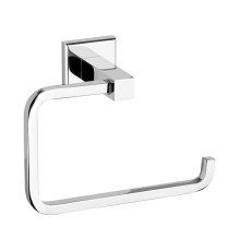 Тримач туалетного паперу настінний FALA з цинкового сплаву хромований, квадратна форма [4/24]