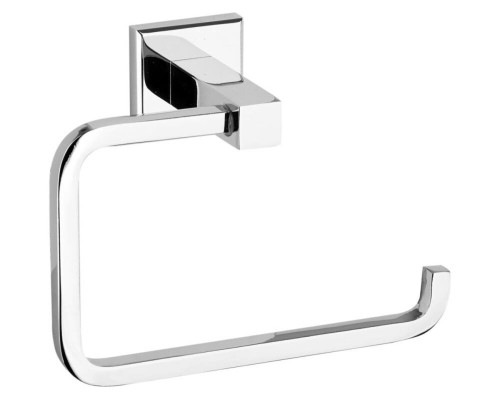 Держатель туалетной бумаги настенный FALA из цинкового сплава хромированный, квадратная форма [4/24]