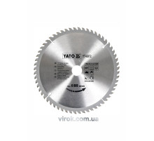 Диск пиляльний победітовий по дереву YATO: 250х30х3.2х2.2 мм, 60 зубців, R.P.M до 6000 1/хв [10/20]