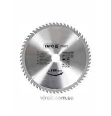 Диск пиляльний победітовий по дереву YATO: 250х30х3.2х2.2 мм, 60 зубців, R.P.M до 6000 1/хв [10/20]