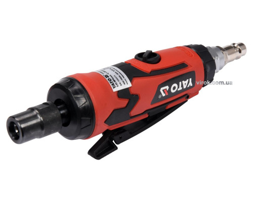 Шліфмашина пневматична, пряма YATO зі шпинделем Ø= 6 мм, Ø= 1/4", 6.3 Bar, 113 л/хв [20]