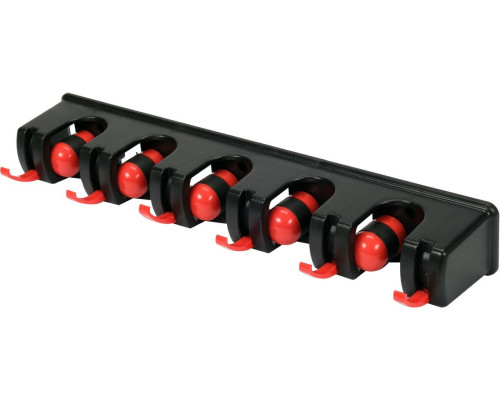 Вешалка для приусадебного инвентаря YATO, 6 крюков и 5 ячеек с диапаз.- 18х32 мм [40]