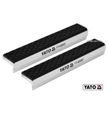Губки змінні до лещат м'які YATO: 150 х 30 х 10 мм, алюмінієві з гумою [20/60]