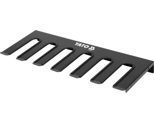 Полиця для електроінструменту YATO: 576x 225x 55 мм, 6 гнізд, металева [10]