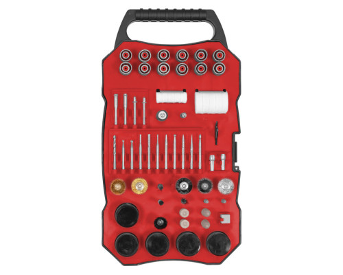 Набір насадок до міні-шліфмашинок YATO зі шпинделями Ø= 3,2мм, адаптери Ø= 2,3 і 3,2 мм, 201ел. [10]