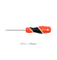 Викрутка зіркова прецизійна YATO : "TORX" T6 х 75 мм [12/96/384]