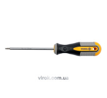 Отвертка звездная VOREL: TORX-Security Т15 х 100 мм. CrV [12/60/240]