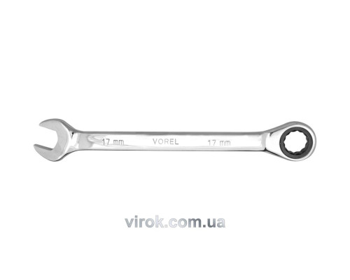 Ключ ріжково - накидний з тріщаткою VOREL Cr-V, М 12 мм [10/100]