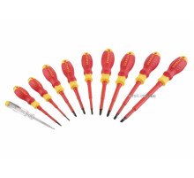 Набор отверток диэлектрических STANLEY: индикатор, SL, PH, PZ, VDE до 1000 В, 10 шт