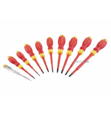 Набір викруток діелектричних STANLEY : індикатор, SL, PH, PZ, VDE до 1000 В, 10 шт