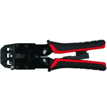 Кліщі для обтискання і зачистки кaбелів YATO : RJ45, RJ10, RJ11, L= 205 мм [10]