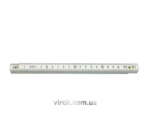 Метр сложенный пластмассовый VOREL : L= 1 м [20/200]