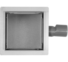 Трап напольный сливной FALA 15 x 15 см из нержавеющей стали (DW)