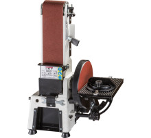 Шлифовальный тарелко-ленточный станок JET JSG-233A-M: 230 В, 0,52/0,37 кВт, раб.стол-225х115мм