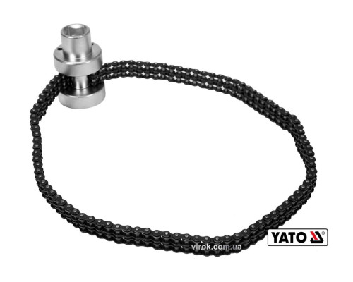 Ключ к масляному фильтру цепной YATO: квадрат-1/2", Ø=75-170 мм, Cr-V [5/10]