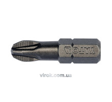 Насадка викруткова YATO : "Pozidriv" РZ3 x 25 мм. HEX 1/4". 10 (Уп/Шт.) [25/200]
