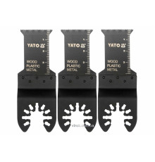 Полотна-насадки різальні YATO BIM : універсальні для реноватора, 3 шт., 40 х 28,5 мм [10/100]