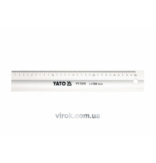 Лінійка алюмінієва YATO : L= 300 мм [25/100]