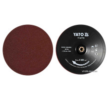 Круг-насадка шліфувальна YATO з липучкою : Ø= 230 мм, гайка М14, + 8 кругів по металу/дереву [25]