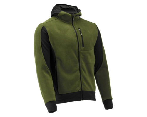 Худой флисовый из полиэстера YATO размер XL, зелено-черный, 5 карманов [20]