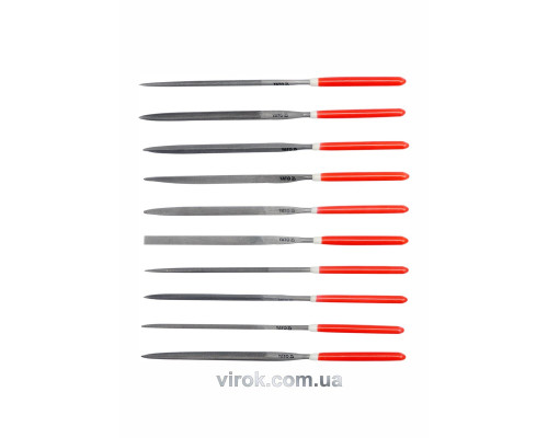 Надфили YATO: L=180/85 мм, b=5 мм.