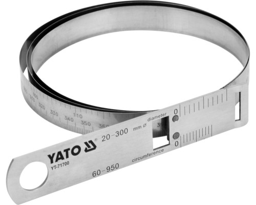 Циркометр для кола- 60-950 мм і діаметра 20-300 мм YATO з метр. і дюйм. шкалами, стал [50]