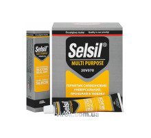 Герметик – прокладка силиконовый SELSIL (прозрачный) универсальный. тюбик V50 мл. [12/48]