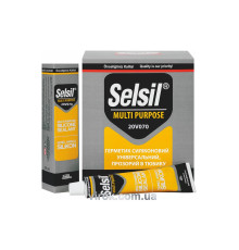 Герметик - прокладка силіконовий SELSIL (Прозорий) універсальний. тюбик V50 мл. [12/48]