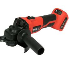 Шлифмашина угловая аккумулят бесщеточная YATO: Li-Ion, 18В, Ø=125мм с регул. об(БЕЗ АККУМУЛЯТОРА) [8]