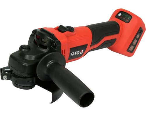 Шліфмашина кутова акумулят безщіткова YATO: Li-Ion, 18В, Ø=125мм з регул. об(БЕЗ АКУМУЛЯТОРА) [8]