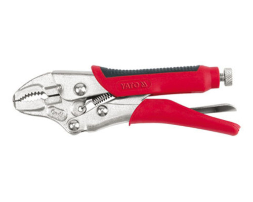 Кліщі затискні YATO : l= 140 мм, Cr-V, нековзаюча ручка [6/48]