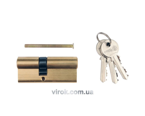 Серцевина замка VOREL асиметрична, l=72мм, 31/41мм 3 ключі [12/72]