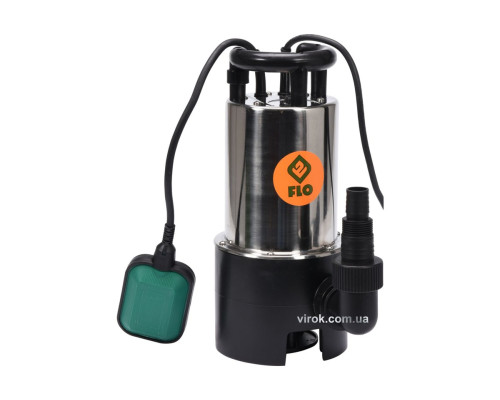 Насос для брудної води FLO мережевий, 750Вт, 14000 л/год, макс.висота- 14,5 м, корпус з нерж. сталі
