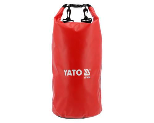 Сумка-рюкзак водонепроникна YATO з 2 плечовими пасами, 10 л, 20х 49 см, з ПВХ брезента [50]