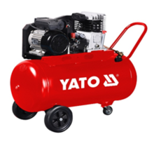 Компресор мережевий професійний YATO 230 В, 2.2 кВт,тиск ≤ 8 Bar,под.повітря-199 л/хв, ресивер-100 л