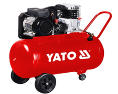 Компресор мережевий професійний YATO 230 В, 2.2 кВт,тиск ≤ 8 Bar,под.повітря-199 л/хв, ресивер-100 л