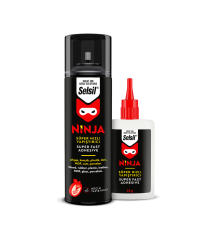 Клей 2-компонентний NINJA MDF : супер швидкий. 400 ML +100 г. спрей-активатор + цианоакрилат [25]