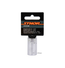 Головка торцева 6-гранна STHOR : квадрат- 1/2", М14, з вуглецевої сталі [Блістер] [5]