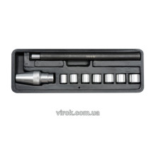 Комплект для центровки дисков сцепления YATO: Ø= 11-25 мм, 9 элем. [20]