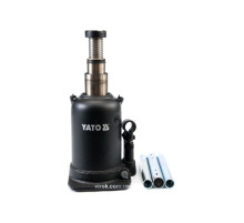 Домкрат гідравлічний стовбцевий YATO : 12 т, H = 230 - 593 мм, подвійний шток [1]